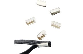 METAL CORD CLIPS NICKEL PLATED SET/100pcs
